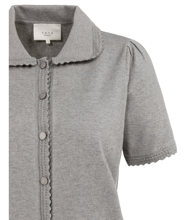 Yaya Short sleeve cardigan