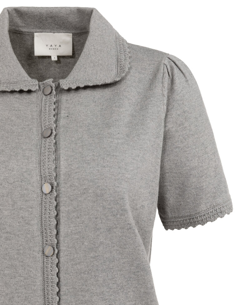 Yaya Short sleeve cardigan