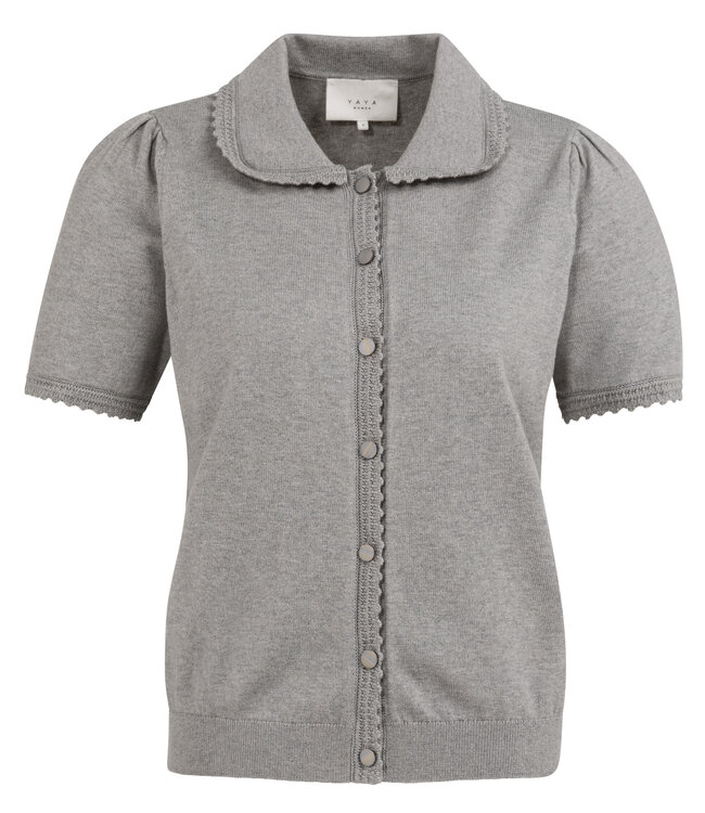 Yaya Short sleeve cardigan