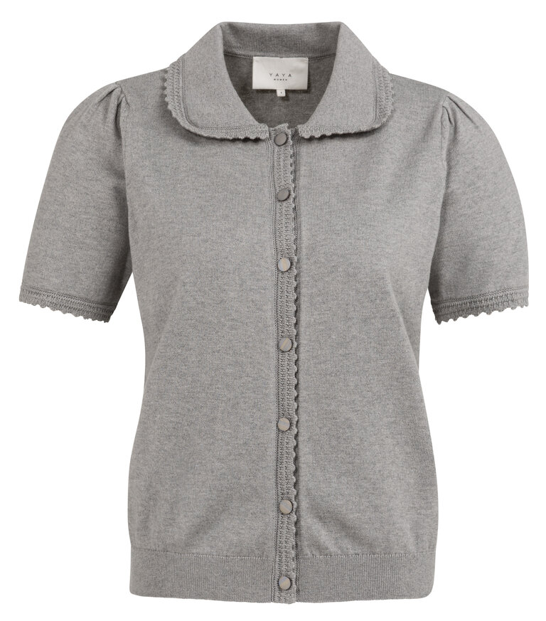 Yaya Short sleeve cardigan
