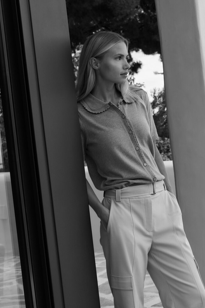 Yaya Short sleeve cardigan