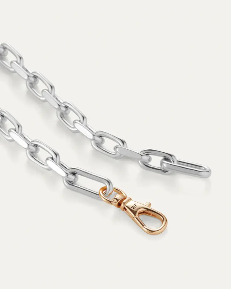 Jenny Bird Jenny Bird Padlock heart pendant necklace two tone JB1364-TT