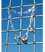 Jenny Bird Padlock triple heart pendant necklace silver