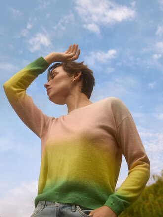 Brodie Bali print crew top