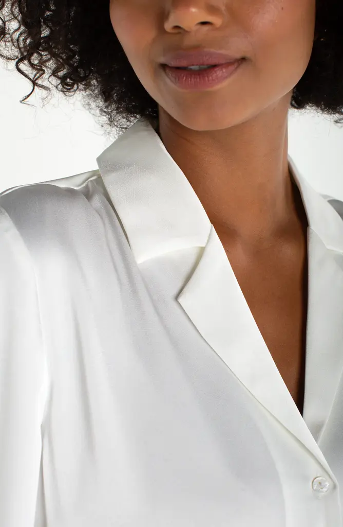 Liverpool Canada Liverpool Short sleeve camp collar blouse LM8K71PS6