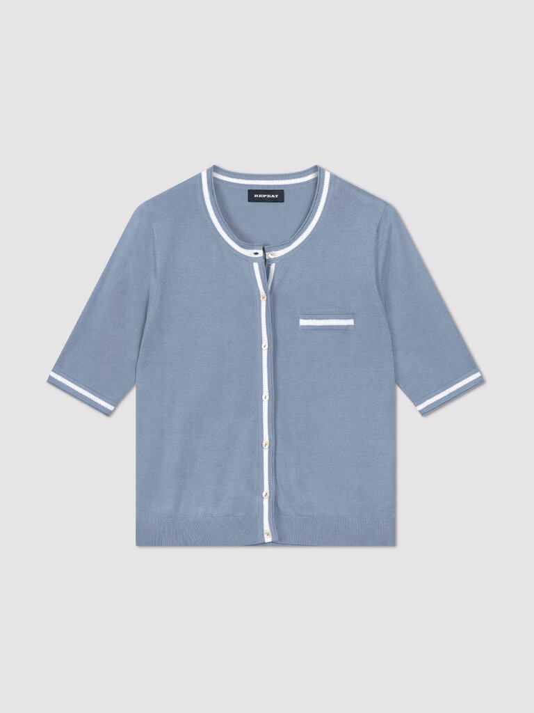 Repeat Repeat Cotton knitted cardigan 401124