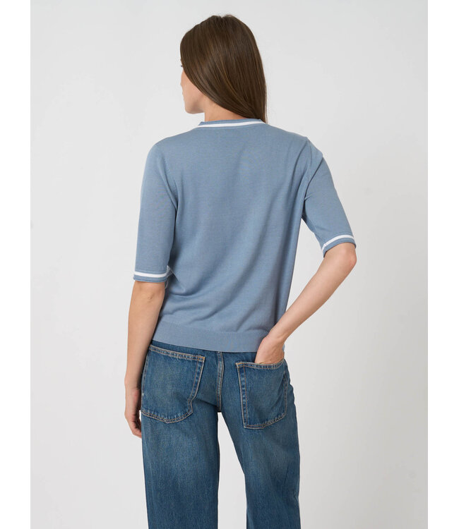 Repeat Cotton knitted cardigan