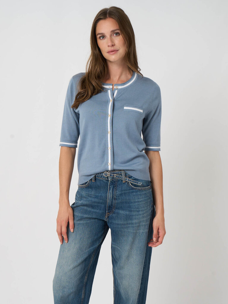 Repeat Repeat Cotton knitted cardigan 401124