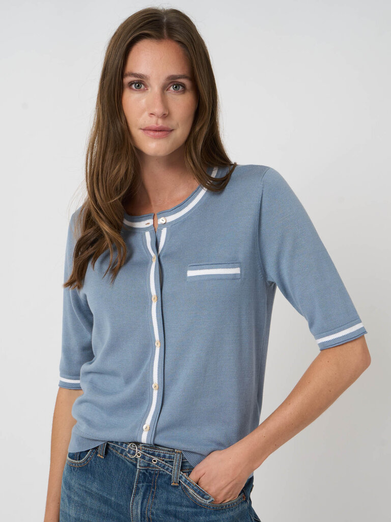 Repeat Repeat Cotton knitted cardigan 401124