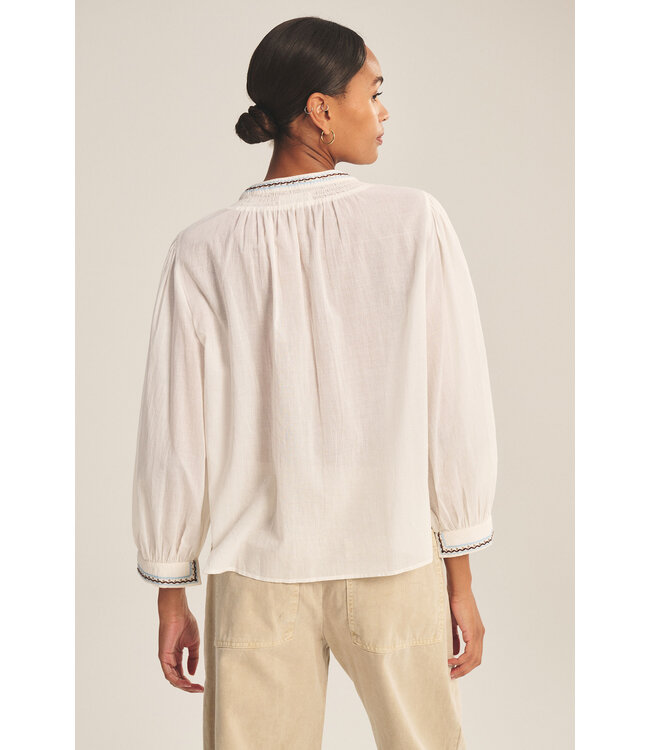 Velvet Ariana novelty embroidered top