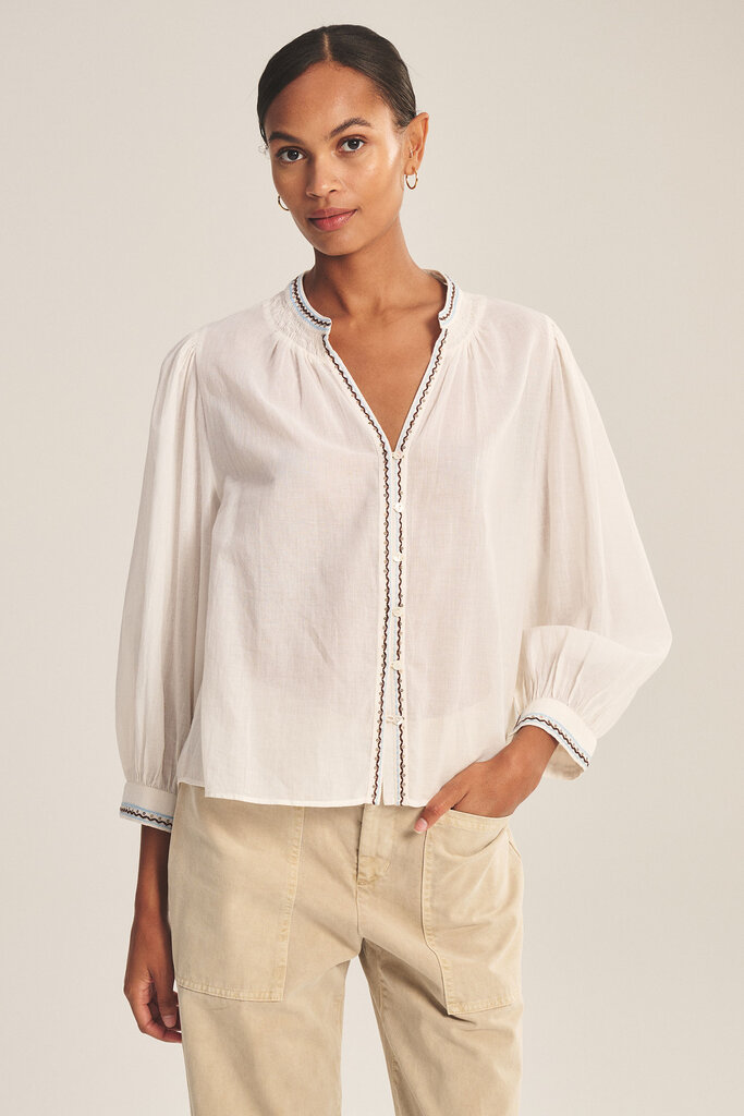 Velvet Velvet Ariana novelty embroidered top