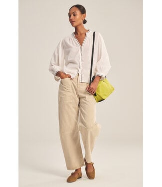 Velvet Ariana novelty embroidered top