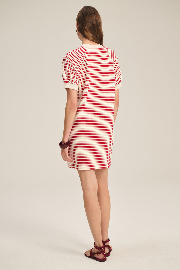 Velvet Velvet Darcie stripe terry dress