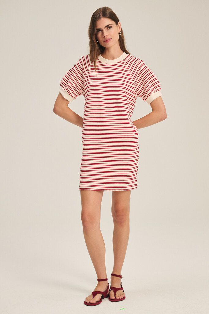 Velvet Velvet Darcie stripe terry dress