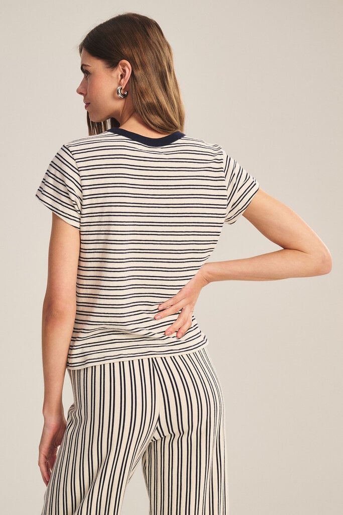 Velvet Velvet Foster stripe jersey top