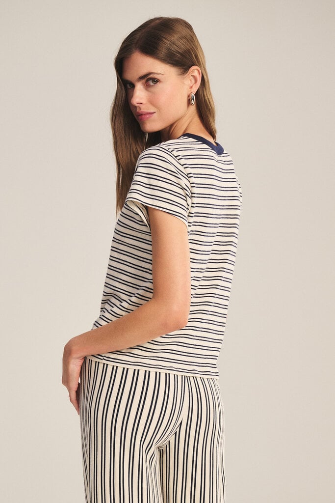 Velvet Velvet Foster stripe jersey top