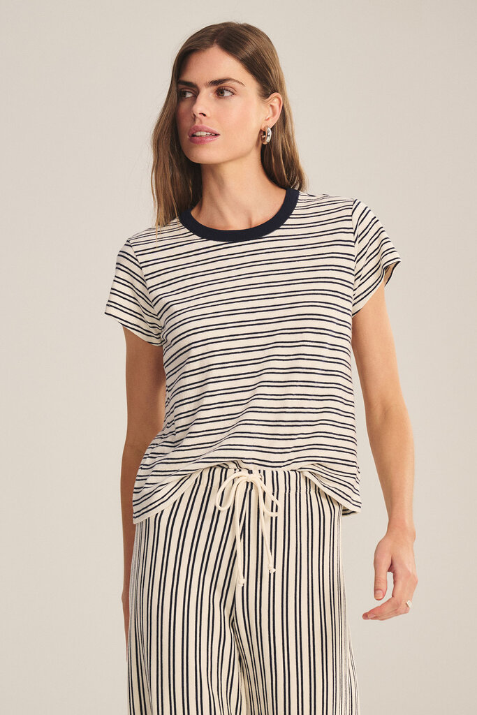 Velvet Velvet Foster stripe jersey top
