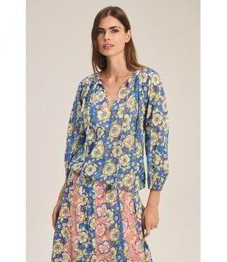 Velvet Reese begonia print top