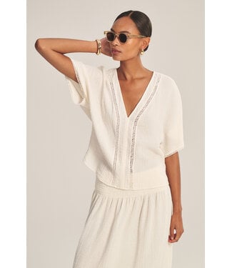 Velvet Verna cotton gauze top