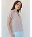 Bella Dahl Shirred short sleeve shirt