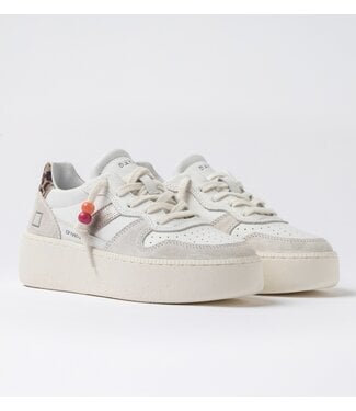 D.A.T.E Court platform vintage calf sneaker