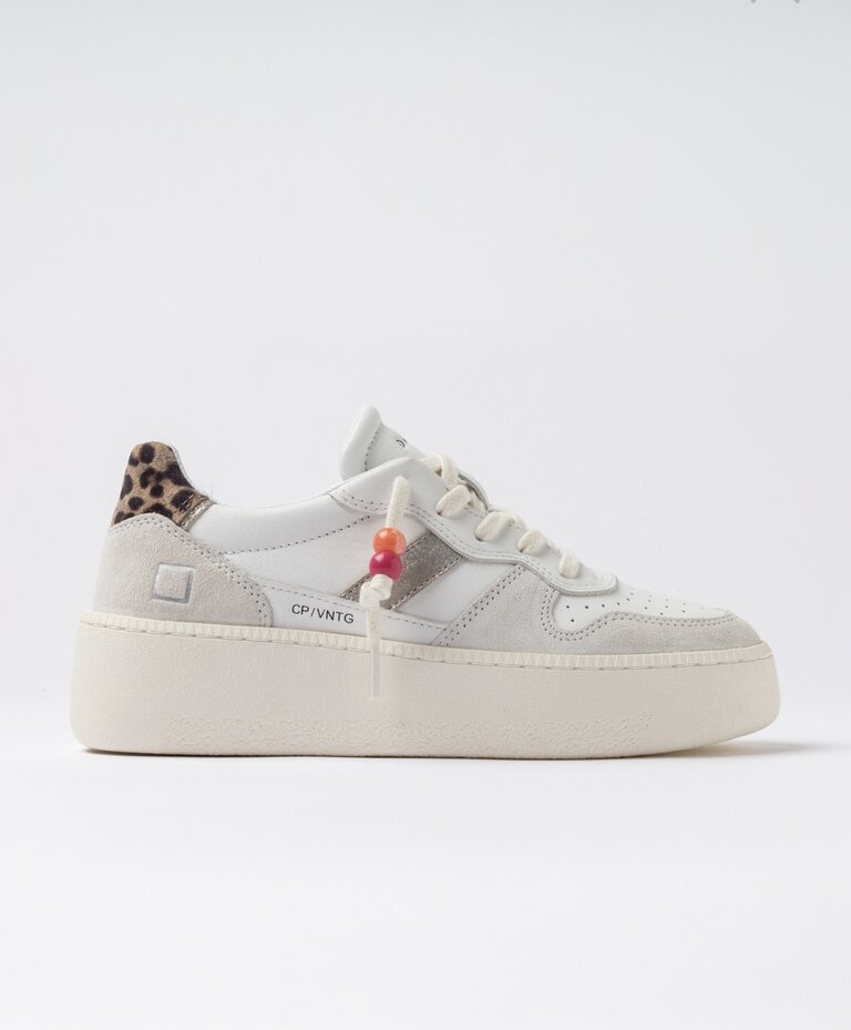 D.A.T.E D.A.T.E Court platform vintage calf sneaker CP-VC-WD