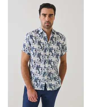 Patrick Assaraf Men's short sleeve linen