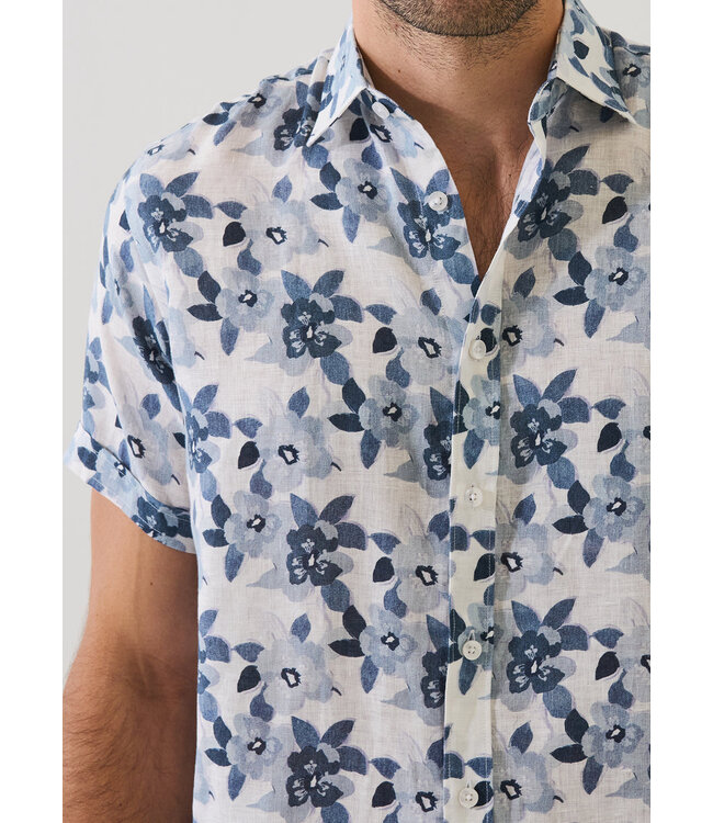 Patrick Assaraf Men's short sleeve linen
