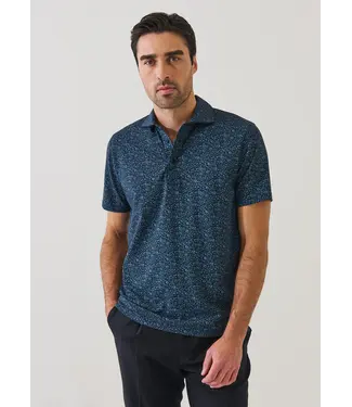 Patrick Assaraf Men's mini floral polo