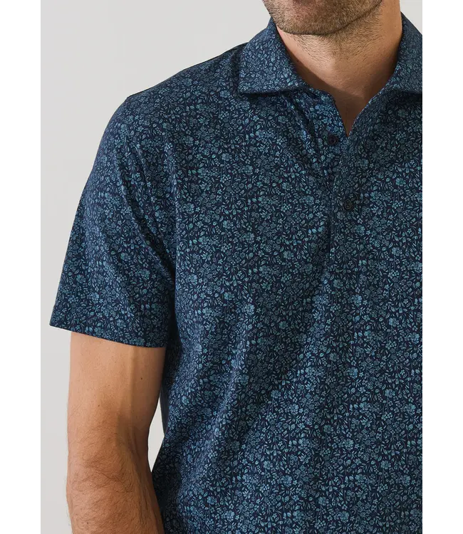 Patrick Assaraf Men's mini floral polo
