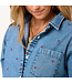 Kerri Rosenthal Mia tiny hearts denim shirt