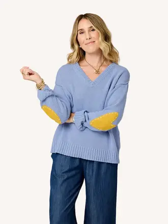 Kerri Rosenthal Frenchy vneck sweater