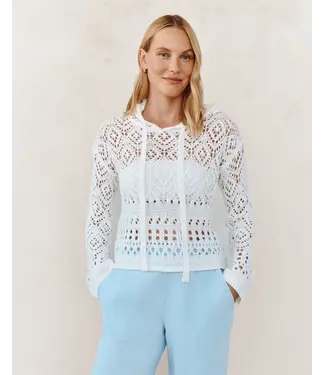 Bella Dahl Crochet hoodie