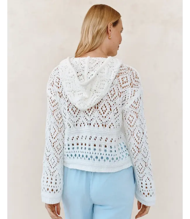 Bella Dahl Crochet hoodie