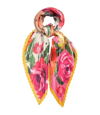 Echo Classic rose pleated diamond scarf