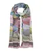 Echo Painterly landscape wrap scarf