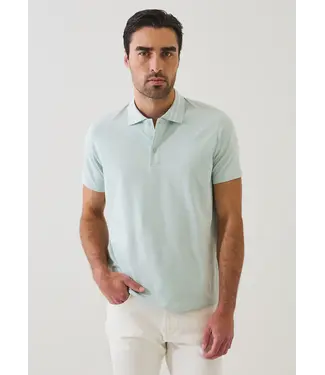 Patrick Assaraf Men's iconic button down polo w/tipping