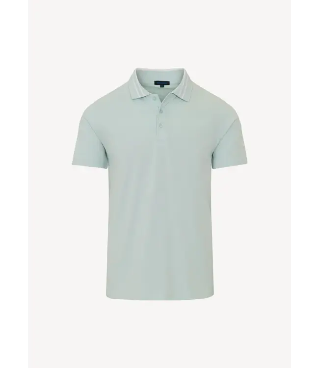 Patrick Assaraf Men's iconic button down polo w/tipping