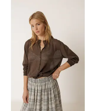 Indi & Cold Knit sheer jacket