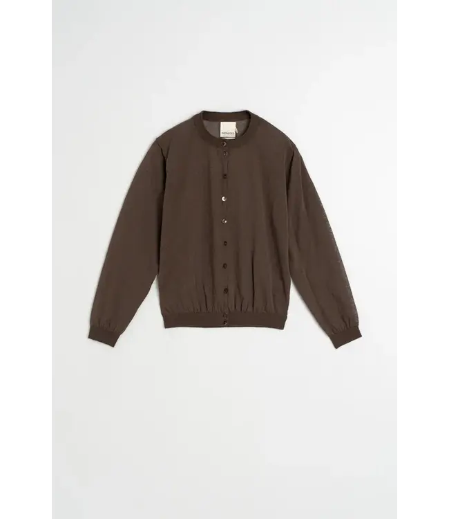 Indi & Cold Knit sheer jacket