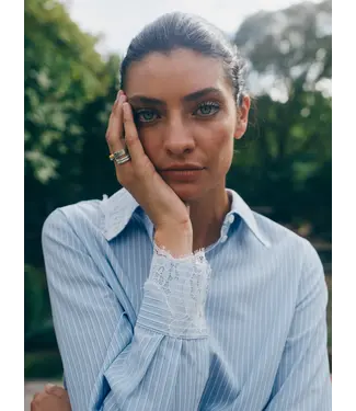 Mos Mosh Elinda stripe lace shirt  - pre-order now!