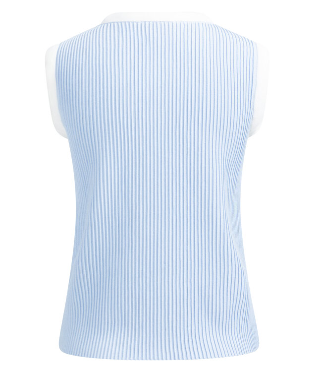 Yaya Sleeveless rib sweater