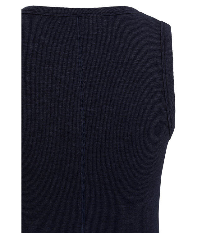 Yaya Rib singlet w/round neck