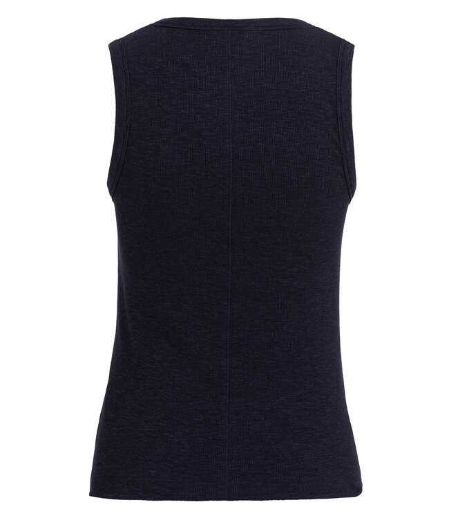 Yaya Rib singlet w/round neck