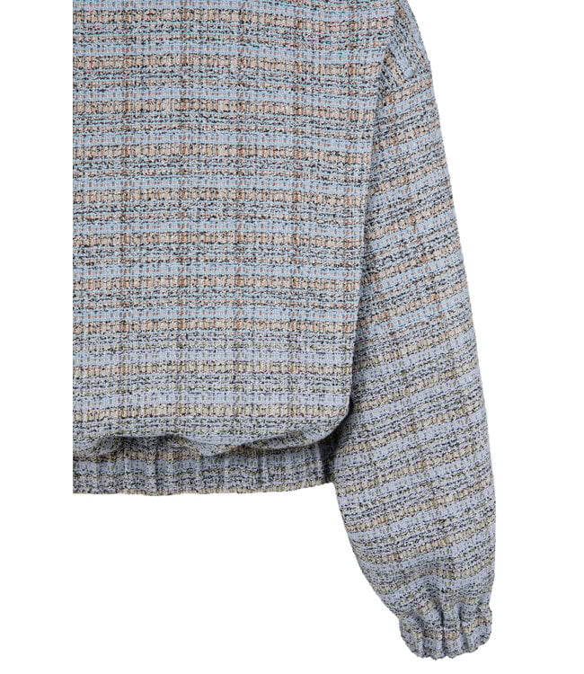 Yaya Short woven boucle jacket