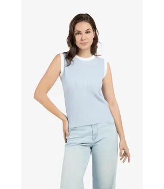 Yaya Sleeveless rib sweater