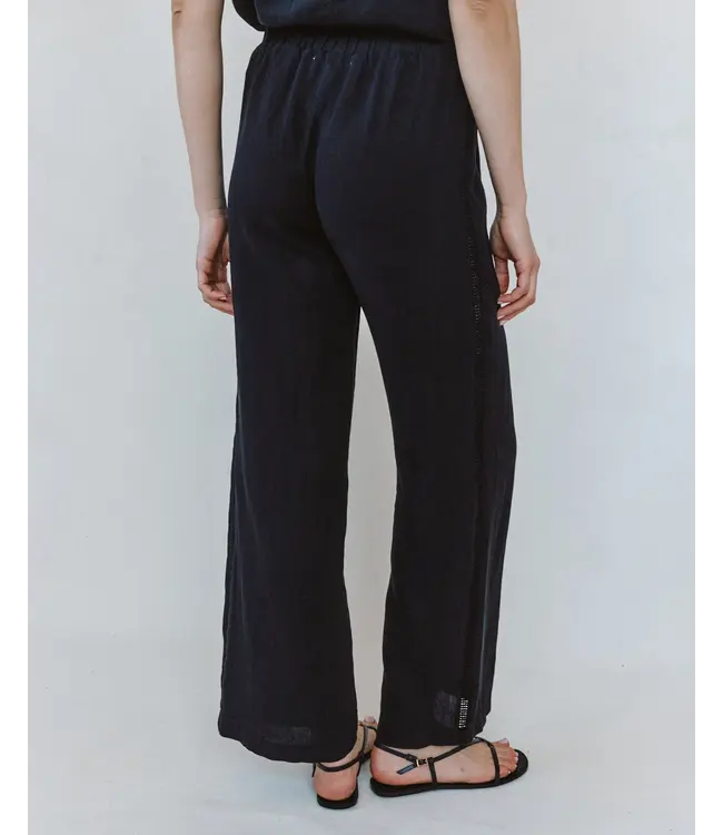 Bella Dahl Beach pant w/lattice stripe