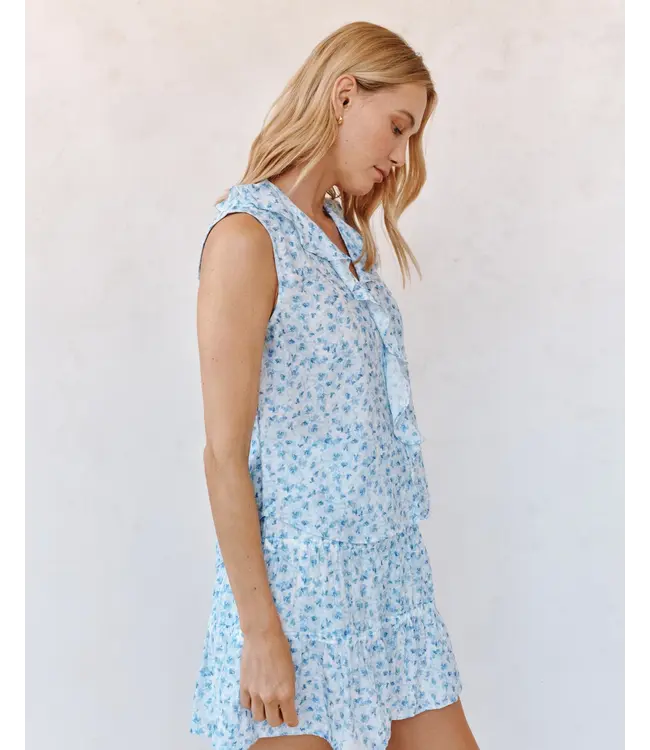 Bella Dahl Sleeveless ruffle top