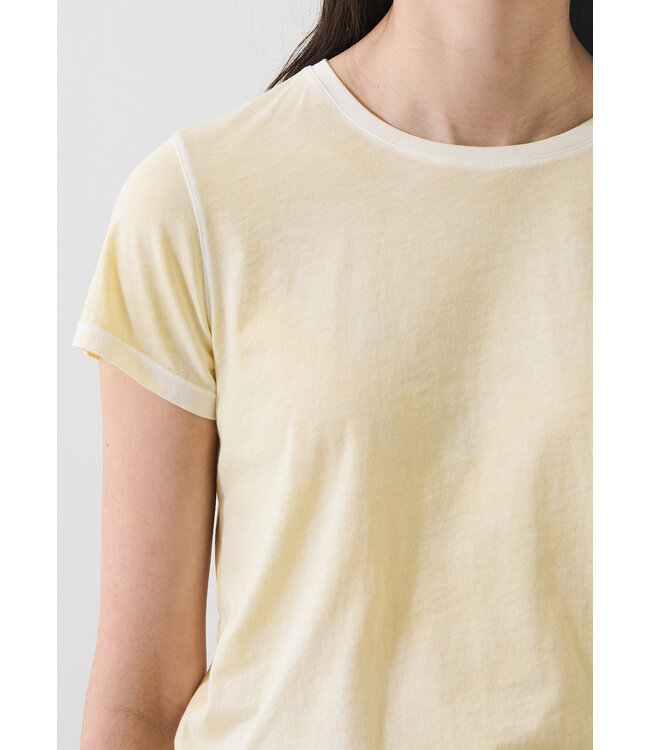 Patrick Assaraf Pima classic reverse spray crew tee