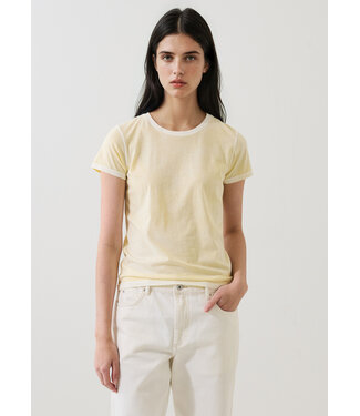 Patrick Assaraf Pima classic reverse spray crew tee